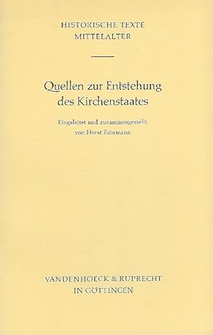 Bild des Verkufers fr Quellen zur Entstehung des Kirchenstaates zum Verkauf von Antiquariat Lcke, Einzelunternehmung