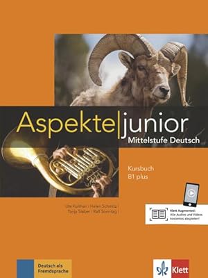 Image du vendeur pour Aspekte junior B1 plus Mittelstufe Deutsch. Kursbuch mit Audios mis en vente par primatexxt Buchversand