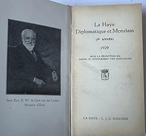 The Hague diplomatic almanac, Het groene boekje | La Haye diplomatique et mondain 1929, La Haye, ...