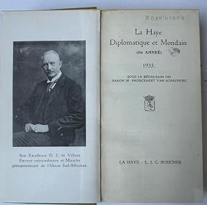 The Hague diplomatic almanac, Het groene boekje | La Haye diplomatique et mondain 1933, La Haye, ...