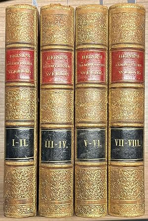 4 volumes, [s.a.], German | Heinrich Heine's Sämmtliche Gedichte. Tiel, H.C.A. Campagne, [s.a.], ...