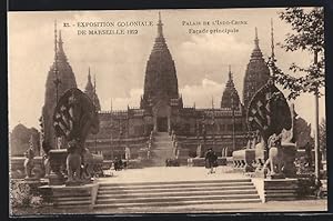 Ansichtskarte Marseille, Exposition coloniale 1922, Palais de l`Indo-Chine, Facade Principale