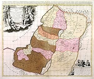 JUDAEA SEU TERRA SANCTA QUAE HEBRAEORUM SIVE ISRAELITARUM IN SUAS DUODECIM TRIBUS DIVISA. Map o...