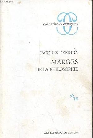 Image du vendeur pour Marges de la philosophie - Collection " Critique ". mis en vente par Le-Livre