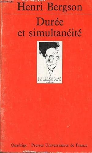 Seller image for Dure et simultanit - A propos de la thorie d'Einstein - Collection " Quadrige n141 ". for sale by Le-Livre