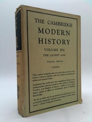 Seller image for The Cambridge modern history, Volume XII: The latest age for sale by ThriftBooksVintage