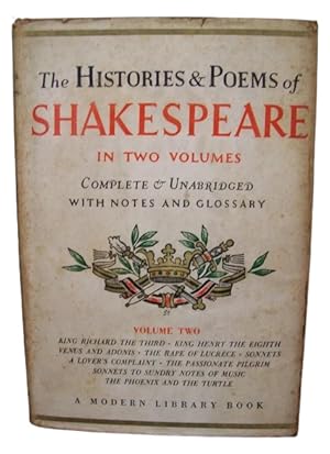 The Histories & Poems Of Shakespeare In Two Volumes (Vol. 2)