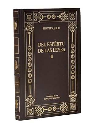 Imagen del vendedor de DEL ESPRITU DE LAS LEYES, TOMO II a la venta por Librera Monogatari