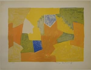 Composition jaune, orange et verte / Komposition Gelb, Orange und Grün.