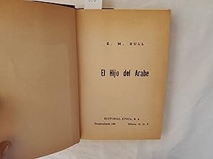 Imagen del vendedor de El hijo del rabe. a la venta por Librera "Franz Kafka" Mxico.