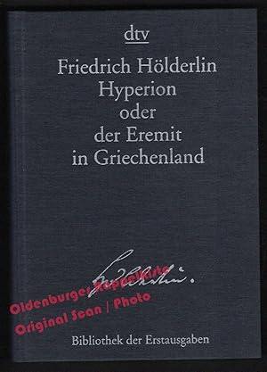 Hyperion oder der Eremit in Griechenland = Bibliothek der Erstausgaben - Hölderlin, Friedrich
