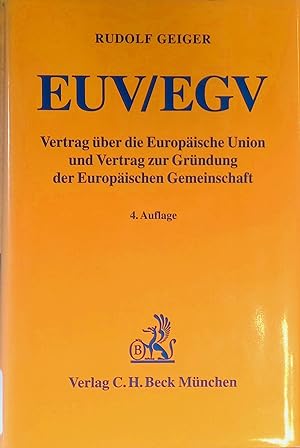 Seller image for EUV, EGV : Vertrag ber die Europische Union und Vertrag zur Grndung der Europischen Gemeinschaft. for sale by books4less (Versandantiquariat Petra Gros GmbH & Co. KG)