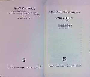 Seller image for Briefwechsel 1932 - 1955. Thomas-Mann-Studien, Bd. 20 for sale by books4less (Versandantiquariat Petra Gros GmbH & Co. KG)