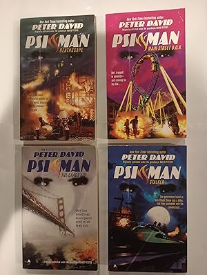 PSI Man (4 book Matching set (Books 2 - 5) Deathscape, Main Street, The Chaos Kid, Stalker)
