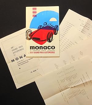 1961 Monaco Grand Prix Program [and related ephemera]