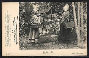 Imagen del vendedor de Carte postale Centre, Frauen treffen sich am fontaine, Types du Centre a la venta por Bartko-Reher