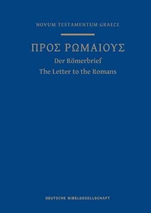 Imagen del vendedor de Greek Scripture Journal for the Letter to the Romans : From the 28th Edition of the Nestle-aland Novum Testamentum Graece a la venta por GreatBookPrices