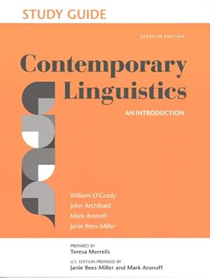 Imagen del vendedor de Contemporary Linguistics : An Introduction a la venta por GreatBookPrices