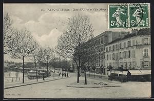 Carte postale Alfort, Quai d`Alfort et Villa Moynet