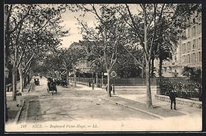 Carte postale Nice, Boulevard Victor-Hugo