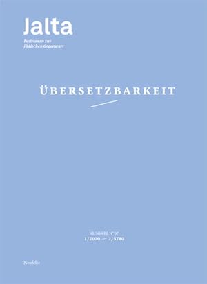 Bild des Verkufers fr bersetzbarkeit: Jalta. Positionen zur jdischen Gegenwart 07 zum Verkauf von Studibuch