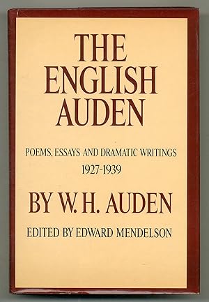 Bild des Verkufers fr The English Auden: Poems, Essays, and Dramatic Writings, 1927-1939 zum Verkauf von Between the Covers-Rare Books, Inc. ABAA