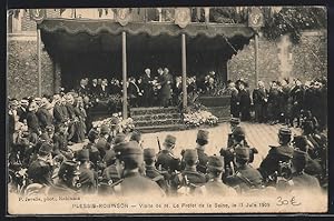 Carte postale Plessis-Robinson, Visite de M. Le Préfet de la Seine, le 13 Juin 1909