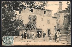 Carte postale Marsat, Vieux Moulin
