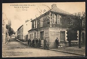 Carte postale Asnieres-sur-Oise, Rue de la Boucherie