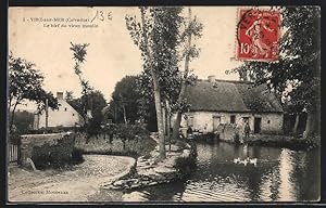 Carte postale Vire-sur-Mer, Le bief du vieux moulin