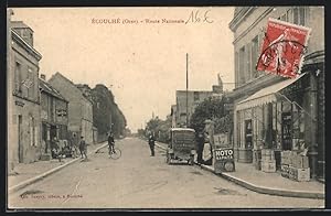 Carte postale Ecouche, Route Nationale