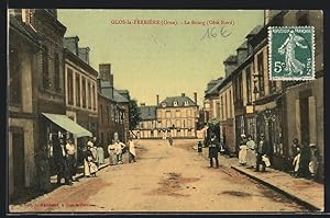 Carte postale Glos-la-Ferrière, Le Bourg (coté Nord)
