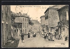 Carte postale Brousse, Rue principale