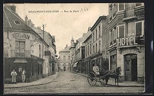 Carte postale Beaumont-sur-Oise, Rue de Paris