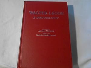 Bild des Verkufers fr Walter Legge : a discography. comp. by Alan Sanders. Foreword by Elisabeth Legge Schwarzkopf / Discographies ; no. 11 zum Verkauf von Versandhandel Rosemarie Wassmann