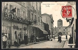 Carte postale Saint-Clar, Rue Gambetta