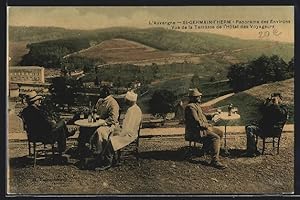 Carte postale Saint-Germain-l`Herm, vue générale des Environs, Vue de la Terrasse de l`Hotel des ...