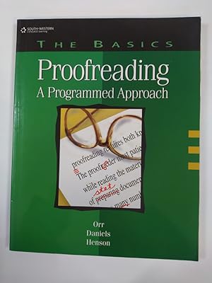 Image du vendeur pour The Basics: Proofreading: A Programmed Approach. mis en vente par TraperaDeKlaus