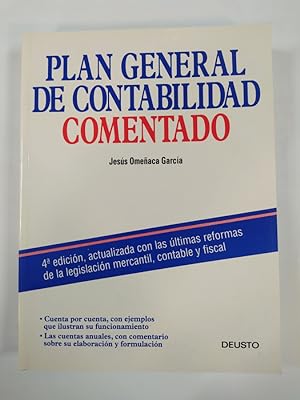 Seller image for PLAN GENERAL DE CONTABILIDAD COMENTADO. DEUSTO. for sale by TraperaDeKlaus