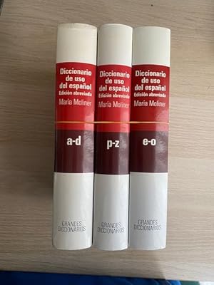 Immagine del venditore per DICCIONARIO SE USO DEL ESPAOL, EDICIN ABREVIADA, TRES VOLMENES venduto da Cordel Libros