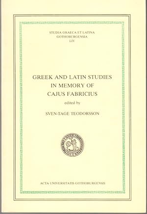 Imagen del vendedor de Greek and Latin Studies in Memory of Cajus Fabricius. a la venta por Centralantikvariatet