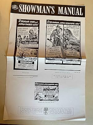 Image du vendeur pour The Far Country / Saskatchewan Pressbook 1962 James Stewart, Alan Ladd! mis en vente par AcornBooksNH