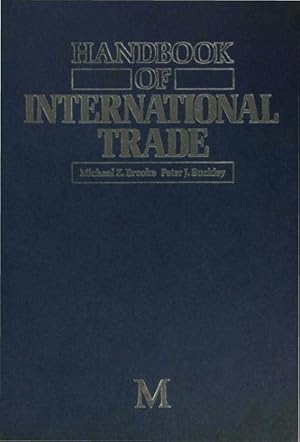 Image du vendeur pour Handbook of International Trade mis en vente par GreatBookPricesUK