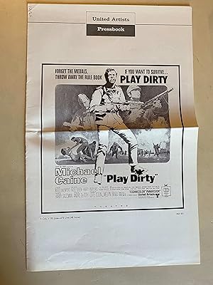 Imagen del vendedor de Play Dirty Pressbook 1969 Michael Caine, Nigel Davenport, Nigel Green, Harry Andrews! a la venta por AcornBooksNH