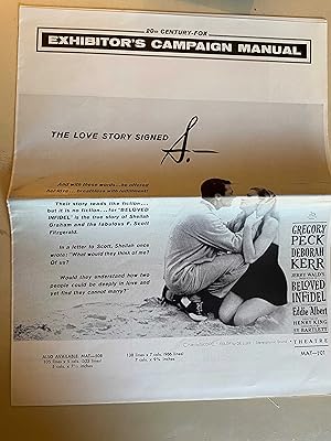 Imagen del vendedor de Beloved Infidel Pressbook 1959 Gregory Peck, Deborah Kerr, Eddie Albert! a la venta por AcornBooksNH