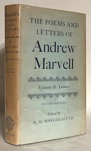 Imagen del vendedor de The Poems and Letters of Andrew Marvell. Vol. 2: Letters. a la venta por Thomas Dorn, ABAA