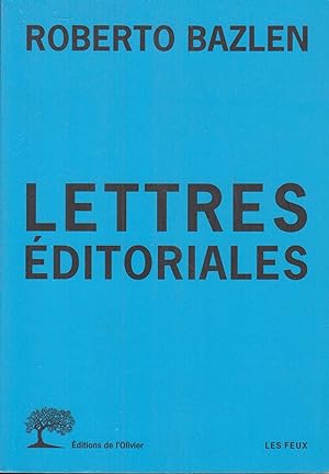 Imagen del vendedor de Lettres ditoriales a la venta por PRISCA