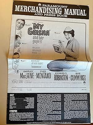 Imagen del vendedor de My Geisha Pressbook 1962 Shirley MacLaine, Yves Montand, Edward G. Robinson a la venta por AcornBooksNH