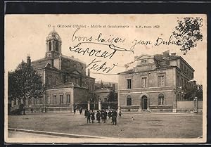 Carte postale Givors, Mairie et Gendarmerie