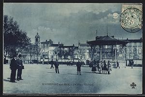 Carte postale Rochefort-sur-Mer, La Place Colbert